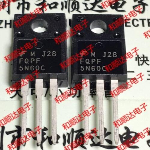 10pcs/lot FQPF5N60C New spot TO-220F 4.5A 600V