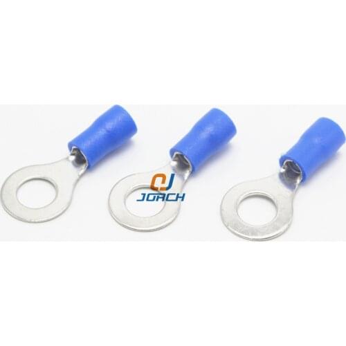 100 pcs RV2-6 Ring insulated terminal Cable Wire Connector Electrical Crimp Terminals