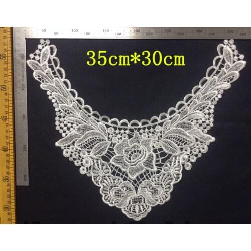 35cm*30cm polyester embroider flora motif collar applique,embroidery decoration collar,XERY-YSF0509M