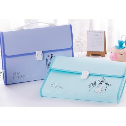 5294 package A4 briefcase 13 briefcase multi-storey student office folders file folder pvc bag portfolio file organizer