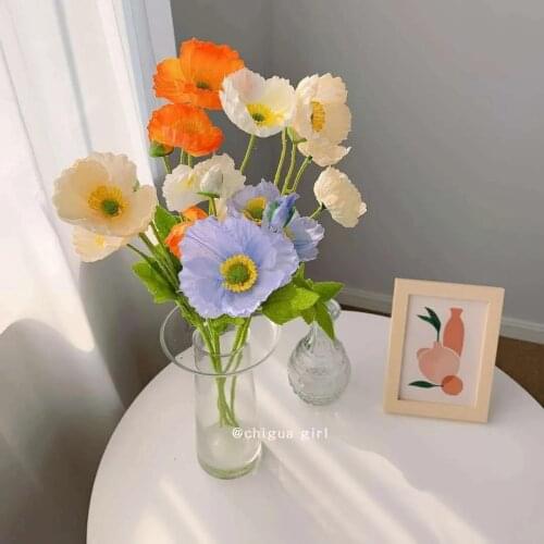 1/2/3/5 PCS Bouquet Artificial Flower Garden Wedding Decoration Christmas Room Home Furnishings Decor Table Flower Photo Props