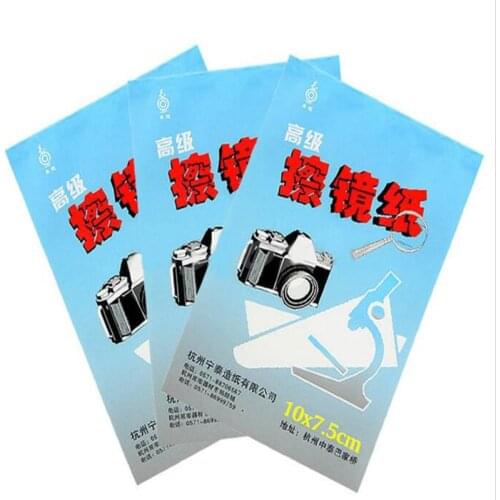 Camera lens Cleaning paper 50 Sheets Soft Optics Tissue Clean Paper Wipe Booklet for Canon Nikon Sony Camera Lens Filter Glass