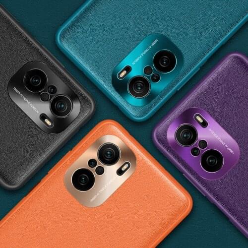 For Xiaomi POCO F3 Case Luxury Vegan leather Grain Matte protective Back Cover Case For xiaomi poco f3 full cover phone shell