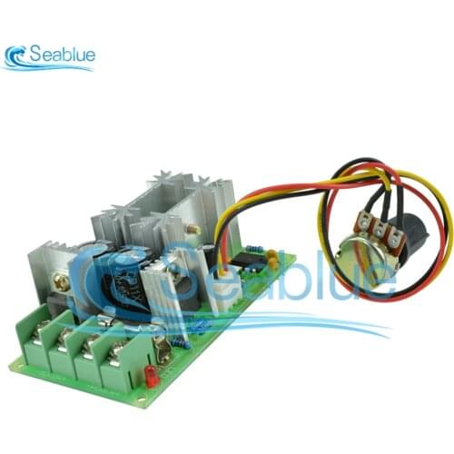 DC 10V-60V Motor Speed Control PWM Motor Speed Controller Switch 20A Current Voltage regulator High Power Drive Module 12V 24V