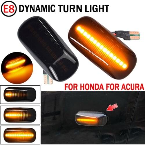 Dynamic LED Blinker Side Marker Turn Signal Light For Honda CRV Accord Civic Jazz Stream Integra DC5 City Odyssey Acura RSX NSX