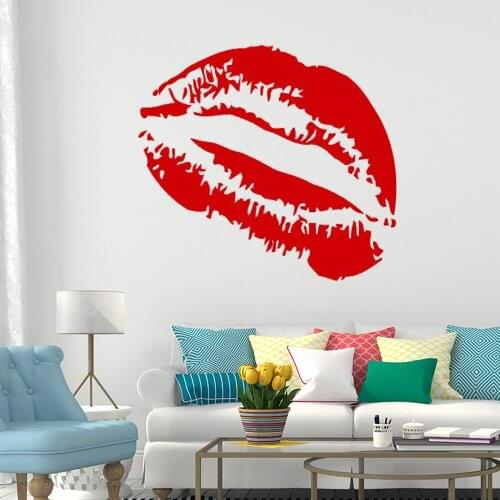 Make Up Wall Decals Decor Murals Hot Female Lips Woman Vinyl Stickers Livingroom Beauty Salon Art Wallpaper Decoration DW10706