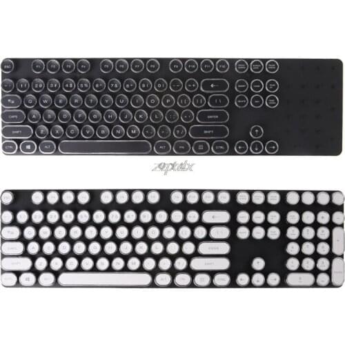 DIY Keycap Retro Steam Punk Typewriter Mechanical Keyboard 104 87 Standard Keys Z09 Drop ship