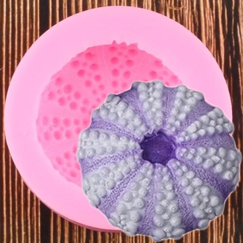 Sea Urchin Silicone Mold Resin Clay Soap Mould Fondant Cake Decorating Tools Chocolate Gumpaste Candy Moulds DIY Baking Molds