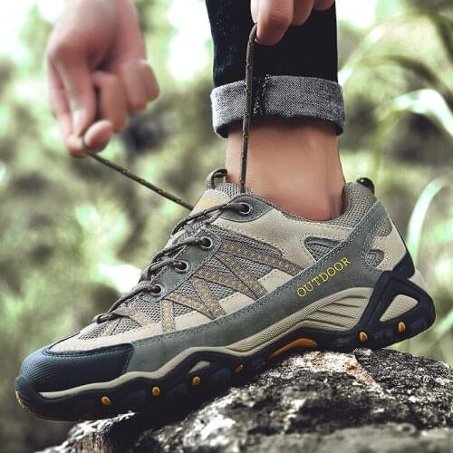 Men Women Hiking Shoes Non-slip Wear-Resistant Climbing Sports Shoes Outdoor Comfortable Walking Travel Sneakers