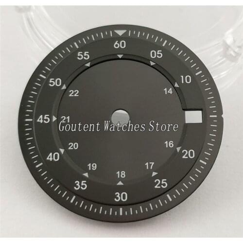 28.5mm Black Men Watch Dial fit ETA 2836/2824 2813/3804 Miyota 82Series movement A901-1-N