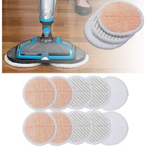 Microfiber Cleaning Pads Squeeze Mop Wet Or Dry Usage On For Bissell Spinwave 20522 2240N 2039A Floor Cleaning Mop Pads 10x