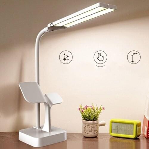 Mini Eye Protection Desk Lamp USB Charging Student Bedroom Dormitory Led Clip Double Lamp Cap Folding Night Lamp