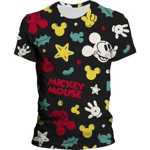 Disney kleidung 2021 Neue men women Sommer 3D Print Mickey Mouse Retro Ms Kurzarm T-shirt t Shirt Lssig lustige Kids t shirts