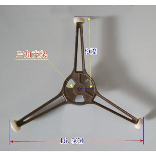 Free Shipping Microwave Oven Brown Plastic Triangle Shaped Tray Support Galanz Microwave Parts for 24.5cm Flat Glass Plate