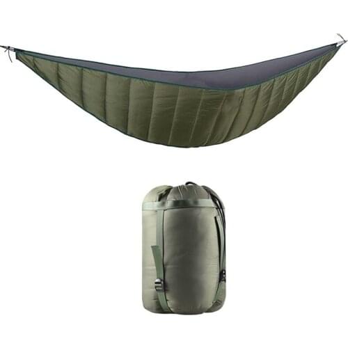 Portable Hammock Underquilt Outddor Camping Sleeping Bag Hammock Thermal Under Blanket Hammock Insulation Accessory For Camping