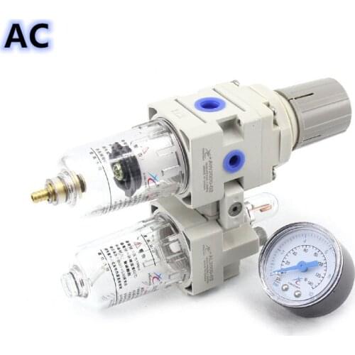 Air source processor two connectors AC2010-02D automatic drainage AL + AF oil water separator two connectors