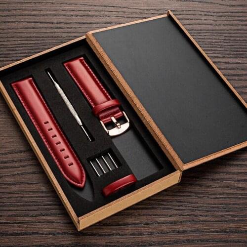 MEIKANGHUI Wrist Watchband Accessories Genuine Leather Watch Band buckle Straps For Watch 12mm 13mm 14mm 17mm 18mm 20mm buckle