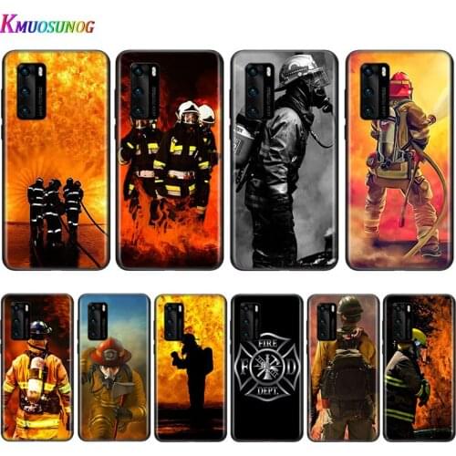 Silicone Cover FirefighTer Heroes for Huawei P Smart Z S Plus 2020 2019 Nova 5T 5i 5 4e 4 3i 3e 3 2i Phone Case