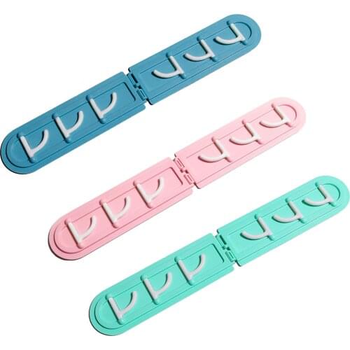 6 Head Foldable Wall Hooks Corner Hook Corner Coat Hanger No Punching Self Adhesive Wall Hangers Hat Racks Cabinet Hook