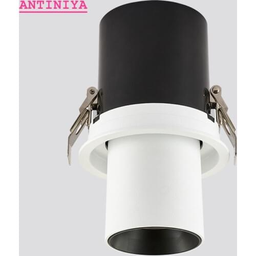 1pcs NEW LED Aluminum recessed COB dimmable Rotating Downlight ac85-265V 9W 12W 15W LED Ceiling Lamp Spot Lights Indoor Lighting