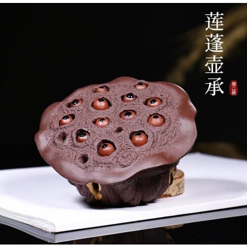 Articles GuYue hall yixing purple sand tea pets play kung fu tea around doing bubble cup of Joe lotus pot bearing