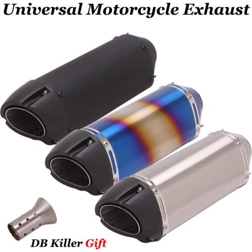 Universal Motorcycle Exhaust Pipe Escape Moto Modified 51mm Muffler DB Killer For YOSHIMURA R3 R25 CBR150 CBR125 Z250 MSX125 MAX