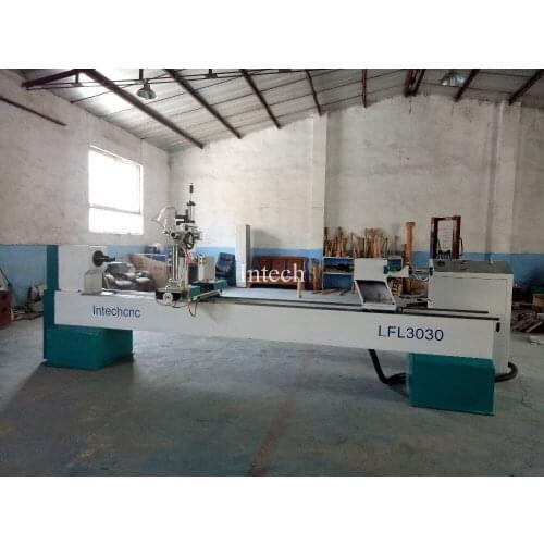 High speed 300x3000MM High Speed 300x3000mm Double Cutters Multifunctional Wood Copy Lathe/Cnc Woodworking Lathe/Automatic Wood