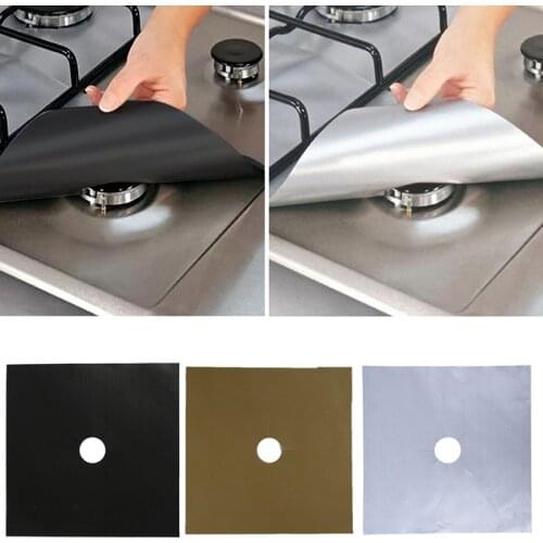 1/2/4PC Stove Protector Cover Liner Gas Stove Protector Gas Stove Stovetop Burner Protector Kitchen Accessories Mat Cooker Cover