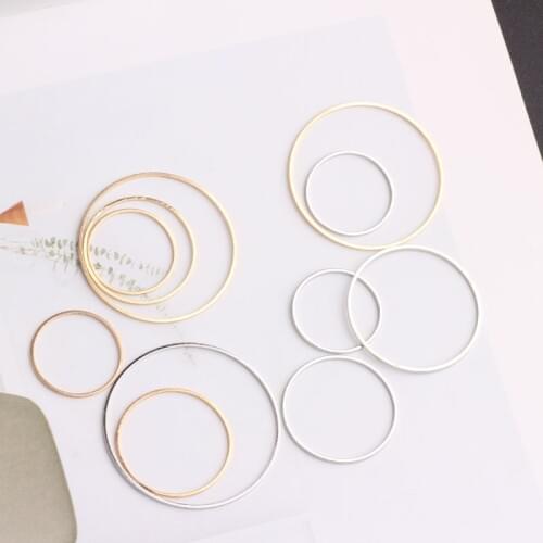 10pc 18-35mm Trendy Hoop Earrings Loop Smooth Circle Earrings Brand Loop Earrings For Women girls Jewelry Accessories Wholesale
