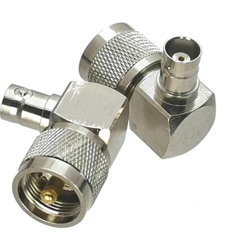 10pcs Adapter Converter Connector PL259 UHF Male Plug to BNC Female Jack Right Angle
