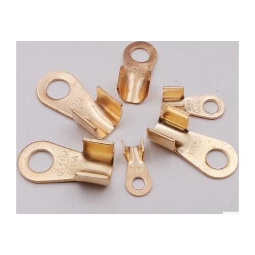 10Pcs OT-300A Cable Connectors Copper Passing Through Terminals Lugs