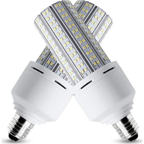 2 Pack LED Corn Light Bulb 600W Equivalent 7500 Lumen 60W Large Area Daylight White for Outdoor Indoor Garage Warehouse Factory