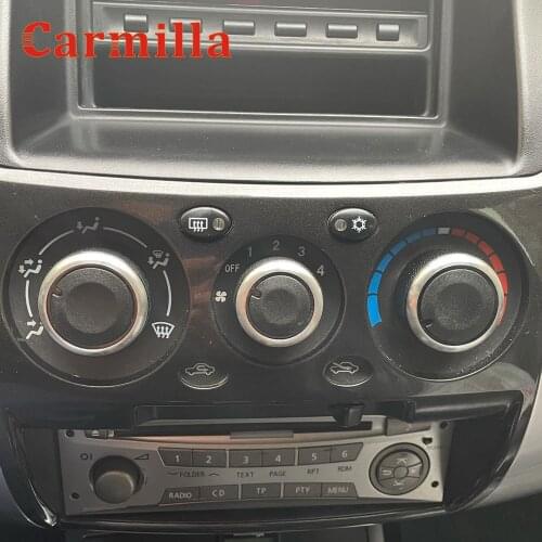 Carmilla 3Pcs Parts for Mitsubishi Triton 2006 - 2014 Car AC Knob Air Conditioning Knob Heat Control Switch Knobs Accessories