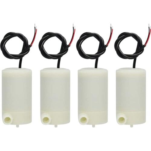 4 Pcs DC 3 V 5 V Micro-Submersible Mini Water Pump Fish Tanks Fountain Aquarium Set