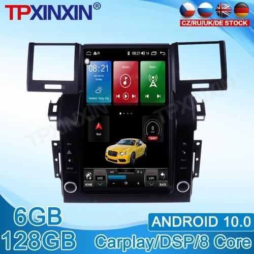 Android 10 For Land Rover Range Rover Sport 2005-2009 Tesla Style Vertical Navigation 128GB Car Multimedia Radio Player Carplay