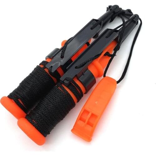 Ice Fishing Safety Pick Stainless Steel Portable Outdoor Life-Saving Spikes Lightweight Snowy Glacier Hammer Fishing Tackle