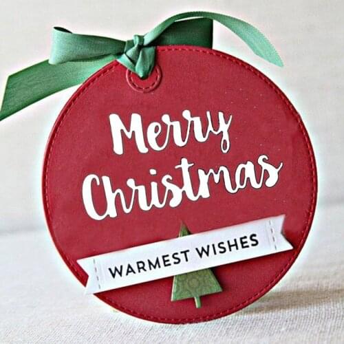 Letter MERRY CHRISTMAS Metal Cutting Dies And Stamp Christmas Dies For Scrapbooking DIY Album Decorations Embossing Cards Making