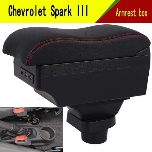 For Chevrolet Spark III armrest box central Store content Aveo T200 armrest box