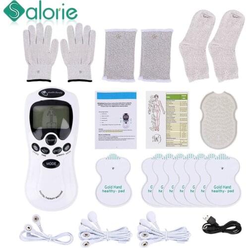 Electric herald Tens Muscle Stimulator Ems Acupuncture Body Massage Digital Therapy Machine Electrostimulator Home office