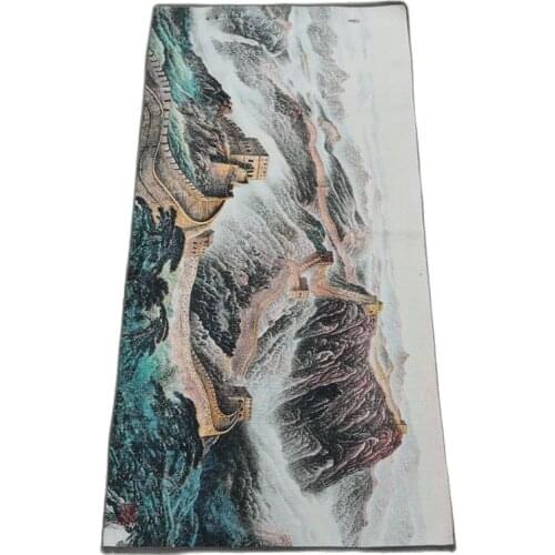 China Old Silk Like Hanging Painting Embroidery Great Wall Of China Painting Long 120cm