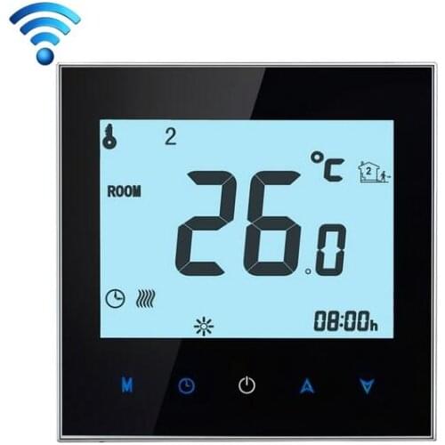 Wifi Room Thermostat Fan Coil Units Central Air Conditioner Cooling Heating Smart Temperature Control Weekly Programmable 2 pipe