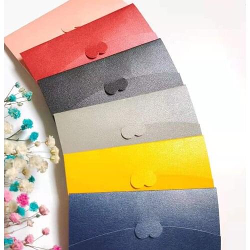 12PCS 7 × 10. 5cm Pearl Paper Envelope Simple Greeting Card Result Invitation Gift Postcard DIY Love Letter