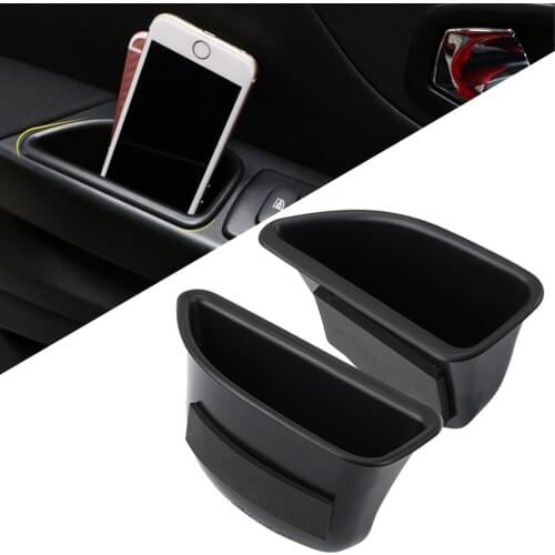 For Renault Captur Kaptur Samsung QM3 2014-2018 2017 Interior Front Car Door Storage organizer Box Holder Auto Car Accessories
