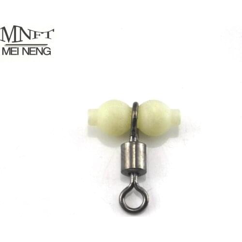 MNFT [12PCS] 3-ways Rolling Swivels Luminous Fishing Connectors Sea Fishing Tackle Accessories