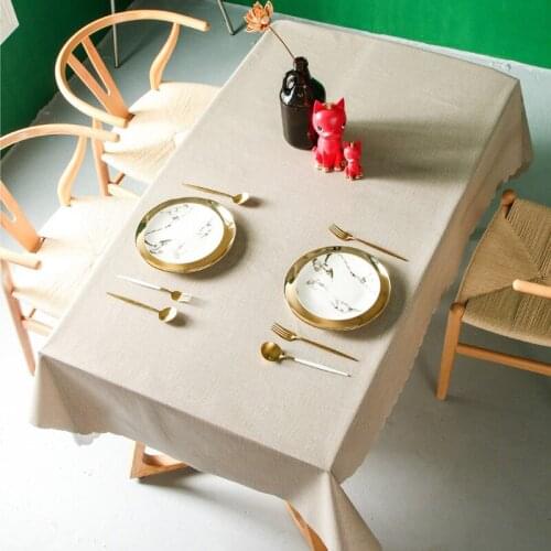 Solid color waterproof lattice disposable washing oil-proof anti-scalding coffee table mat cotton-proof linen table cloth