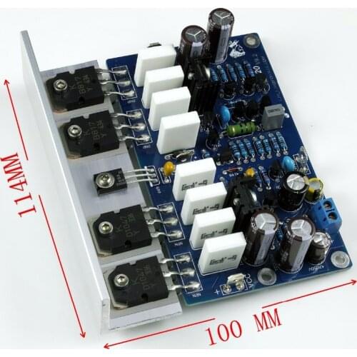 L20 200W 8R V9.2 KEC D1047 B817 Audio Stero Power Amplifier Board with Angle aluminum (Assembled Amp board,include 2 bobards)