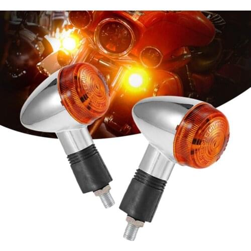 Motorcycle Turn Signals Bullet-Front Rear Lights For Honda Kawasaki Suzuki Yamaha Motorcycle Street Standard Custom Bike