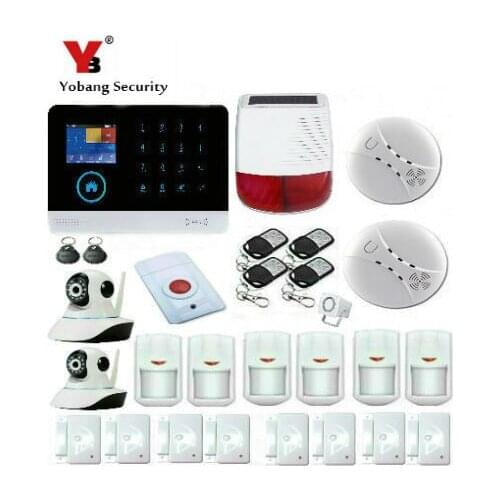 Yobang Security WIFI 4G Spanish Switchable RFID card Wireless Home Security Arm Disarm Alarm system APP Remote Control