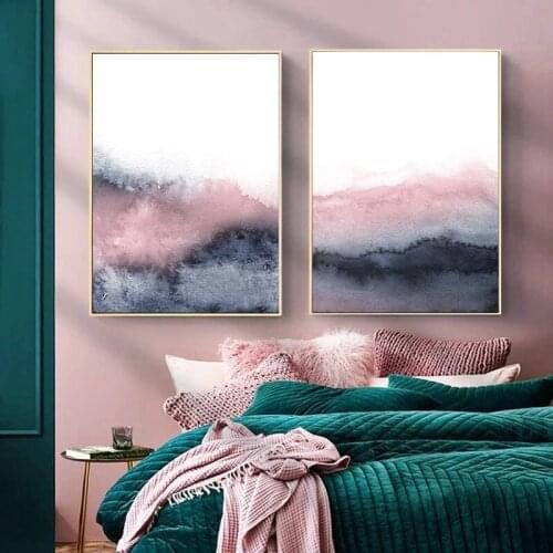 Modern Abstract Colorful Artwork Decor Picture Canvas Painting Wall Art Nordic Watercolor Design Print And Poster For Home Decor