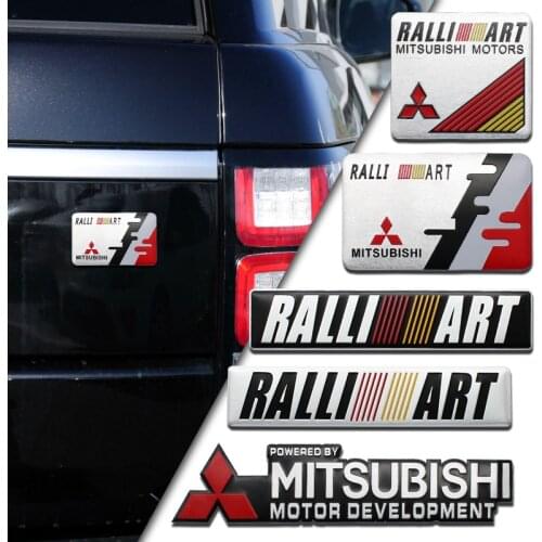 Car Styling 3D Aluminum Stickers Decal Nismo Emblem For Mitsubishi ASX Lancer 10 Pajero Outlander L200 Decoration Accessories